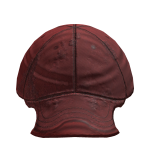Red Distressed Notched Hat