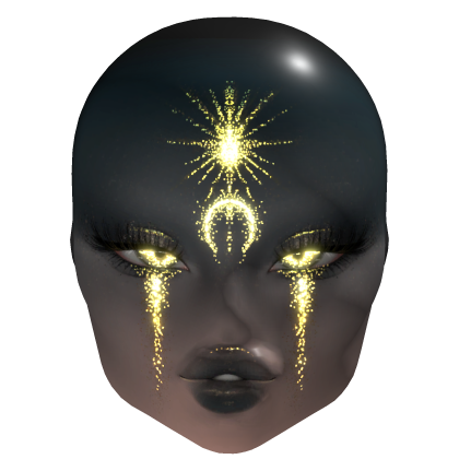 ( Emissive ) Glowing Star Girl Mask Roblox item