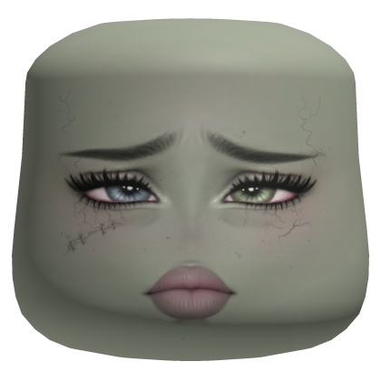 Green Monster Baddie Sad