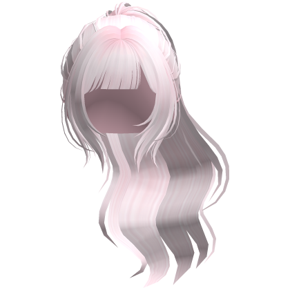 pink kawaii  swept high ponytail hair ♡ Roblox item