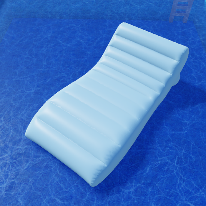 Inflatable chaise lounge chair pool float preview 1