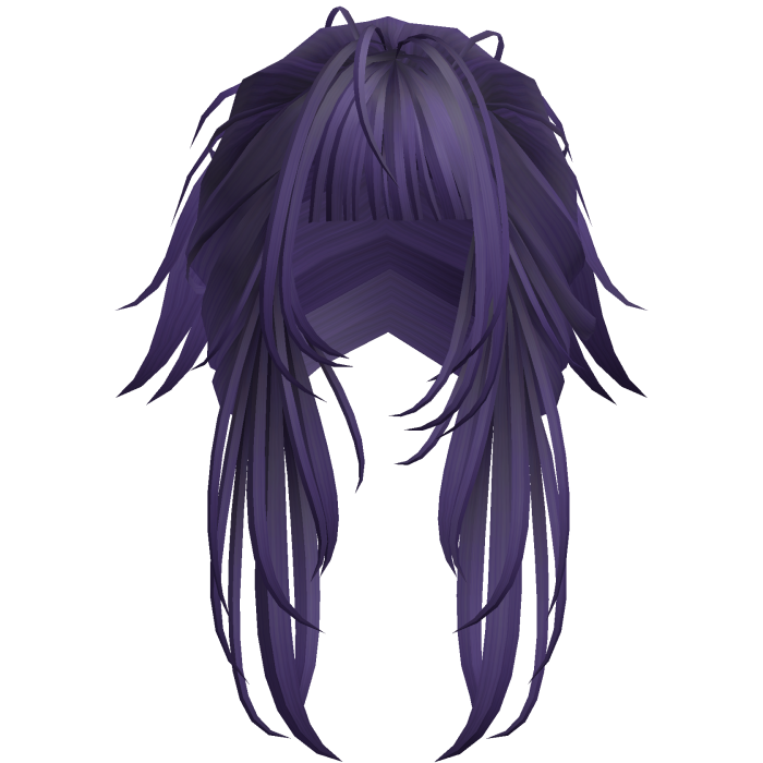 Long Layered Fringe Hair - Purple