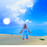 Harper plays roblox