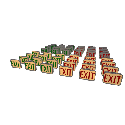 E30 Series Vintage Exit Signs