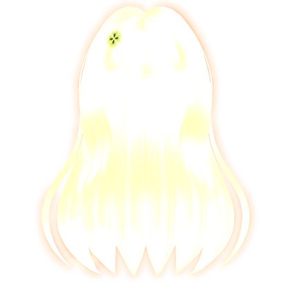 (Emissive) Glowing Blonde Long Wavy Hair