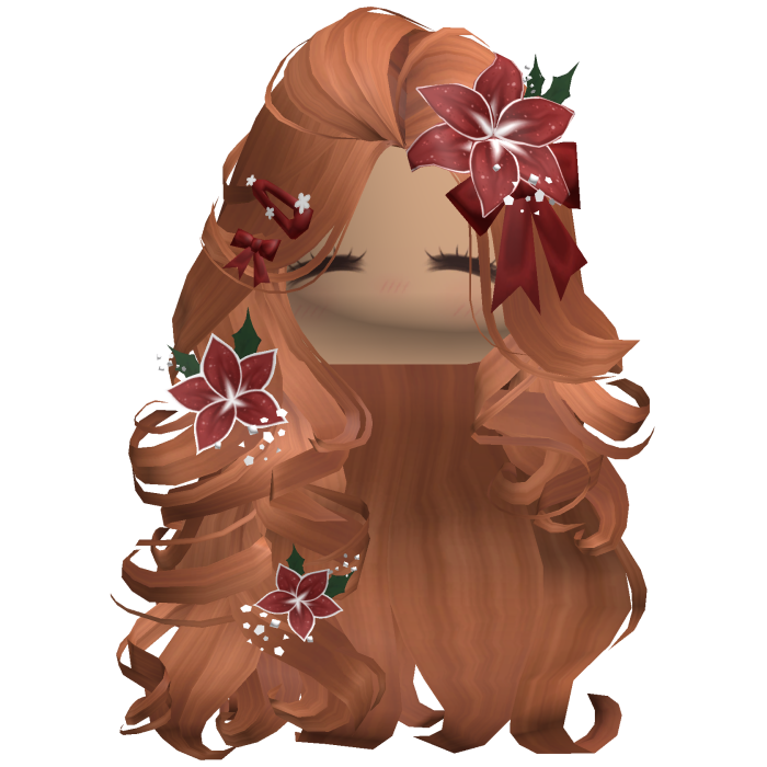 ♡ Christmas Blowout w/ Flowers (Ginger)