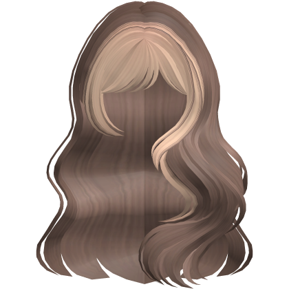 Long Wavy Layered Blowout in Brown Blonde