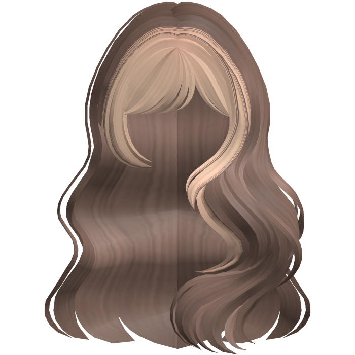 Long Wavy Layered Blowout in Brown Blonde