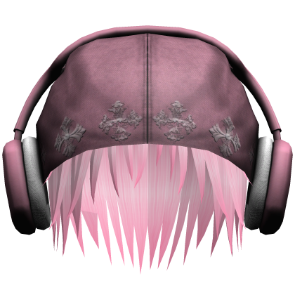 Pink Hair w/ Y2K Beanie&Headphones