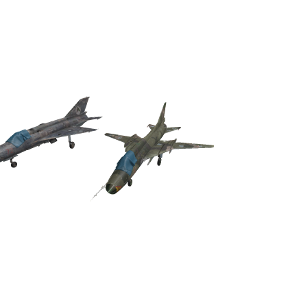 Decomissioned Soviet Aircraft (SU22/MIG21)