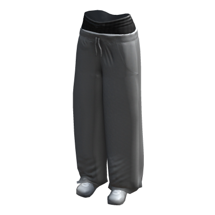 Gray Sweatpants with Shoes