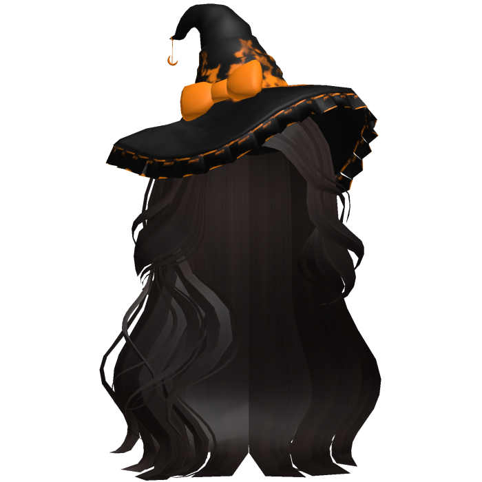 Halloween Side Swept Witch Hair (Dark Brown)