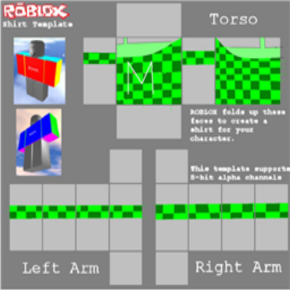 my shirt plz can some one make it (green) Roblox decal