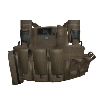 Old Snake Vest [1/2] (Khaki/Middle East) | MGS4 Roblox item thumbnail