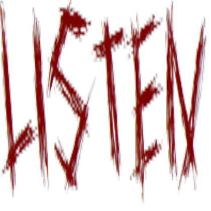 Creepy Text: Listen Roblox decal