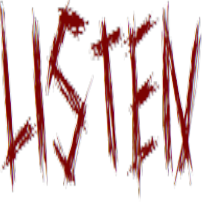 Creepy Text: Listen Roblox decal