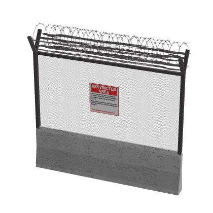 Model Military Fence Packmess Hall Training Soldi