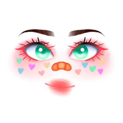🌟Colorful Hearts v2.Girls Makeup🌟 Roblox decal