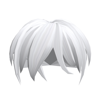 Messy Popular Boy Hair in White