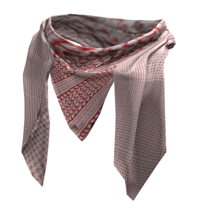 Roblox Item Arabian Keffiyeh Scarf - Red -  Boy Rig