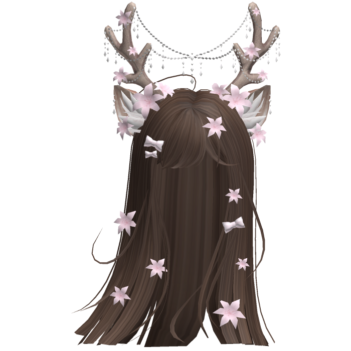 Ethereal Christmas Fairy Fawn Hair w/ Antlers