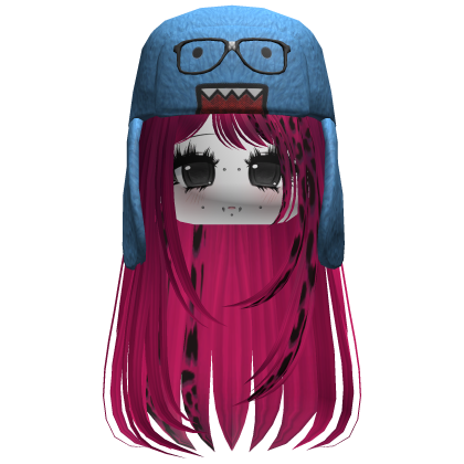 Domo Long Girl Hair Pink Cheetah
