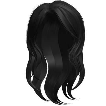 Wispy Blowout Sidepart Hair in Black Roblox item