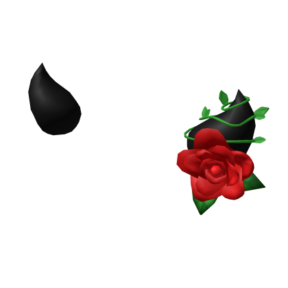 Roblox Item Floating Red Rose Horns