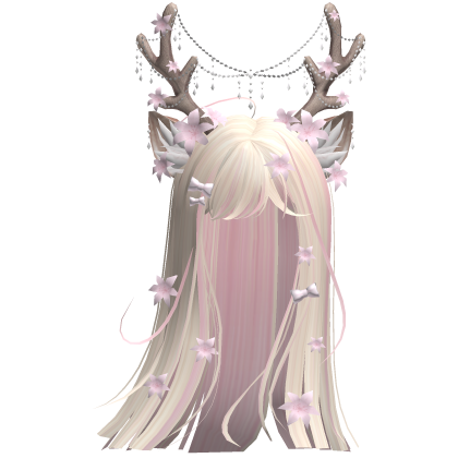 Ethereal Christmas Fairy Fawn Hair w/ Antlers