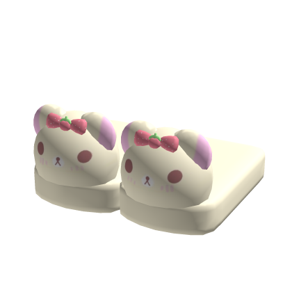 Kawaii Strawberry Bear Slippers
