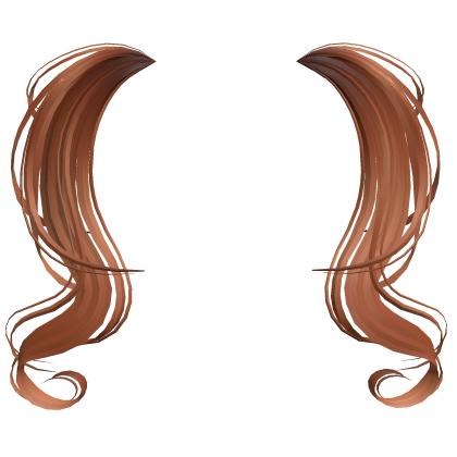 Twintails Y2K Hair Extension Ginger Pigtails  Roblox item