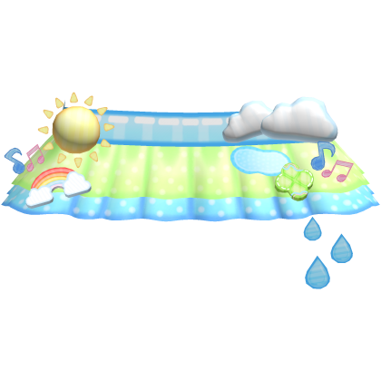 Cute Kawaii Rainy Day Frog Skirt