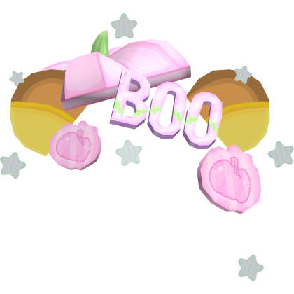kawaii pastel halloween pumpkin brown bear ears Roblox item
