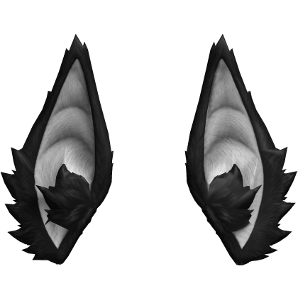 Vkei Emo Black Bat Fur Ears 