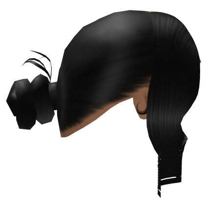 Black Knot Bun w Bang