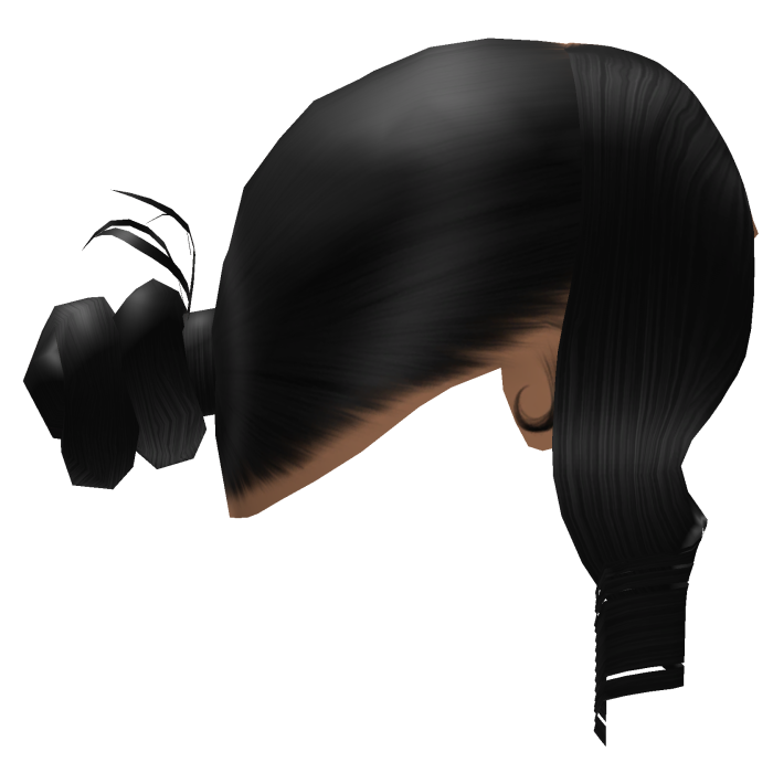 Black Knot Bun w Bang