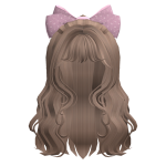 🍀Big Bow Half Up Hair (MilkteaBrown)