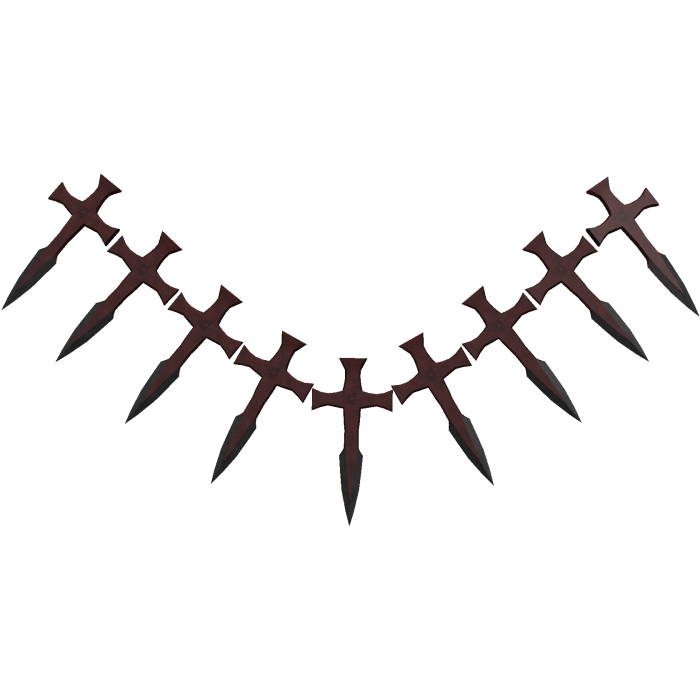 (R) Waist Red Cross Spikes