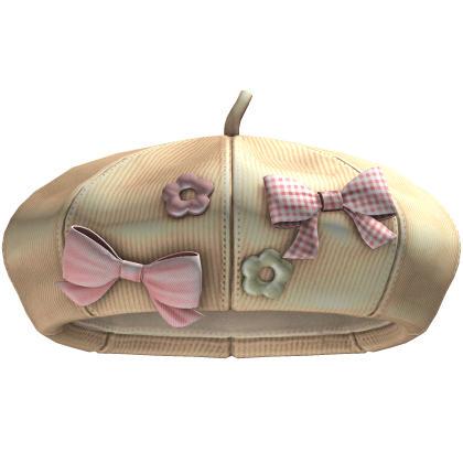 Igari Bow Beret (Yellow) Roblox item