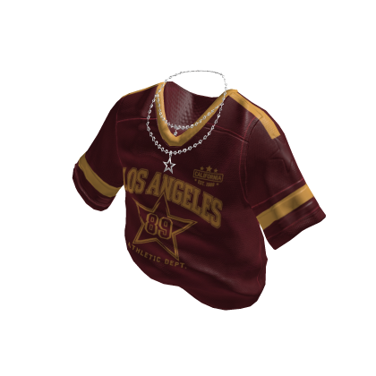 Red Los Angeles Jersey w/ Chain