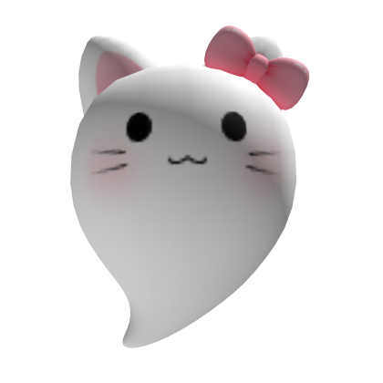 White Kitty Ghost Roblox item