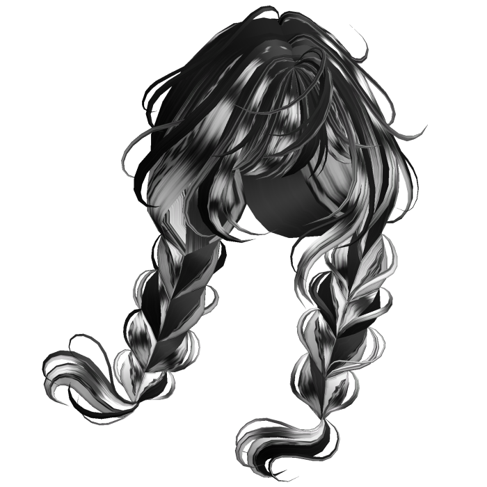 Half N' Half Wispy Windy Braids White Stripes