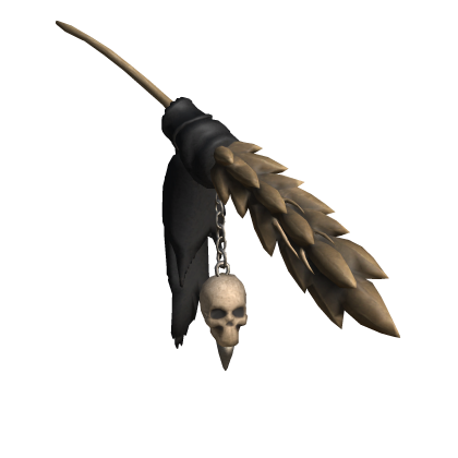 Skull Wheat Charm