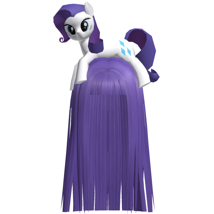 My Little Pony Rarity Long Purple Hair