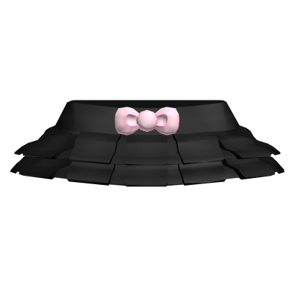 ♡ kawaii mini ruffle skirt black