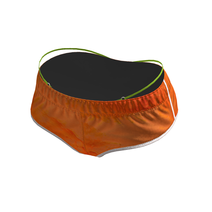 Sunset Orange Rhinestone GMARI Layered Shorts