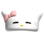 white cat beanie