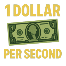 1 dollar per second!