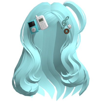 Y2K Music Player Wavy Pigtails 🎧