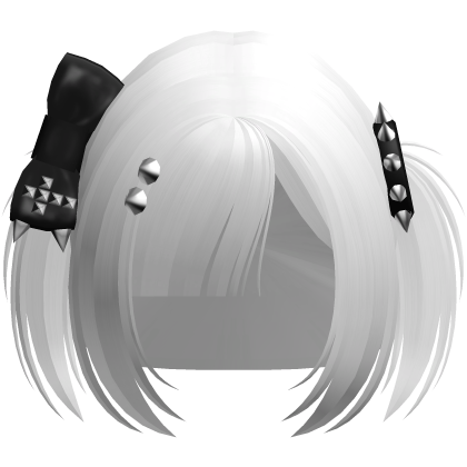 Emo White Vkei Baby Pigtails /w Bow Roblox item